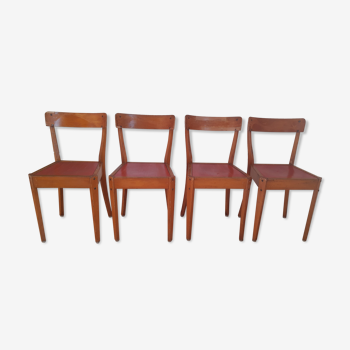 Suite of 4 chairs vintage bistro Diago