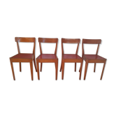 Suite de 4 chaises bistrot vintage Diago