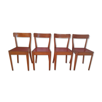 Suite of 4 chairs vintage bistro Diago