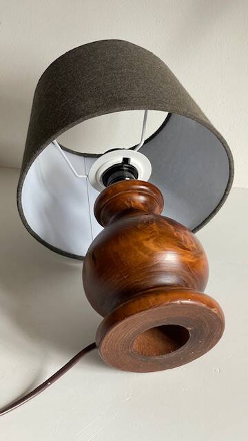 Solid wood vintage country style lamp