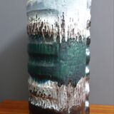 Green and white floor vase by Dumler & Breiden 1970s