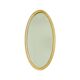 Large Oval Gold Mirror Hollywood Regency Style 70cm