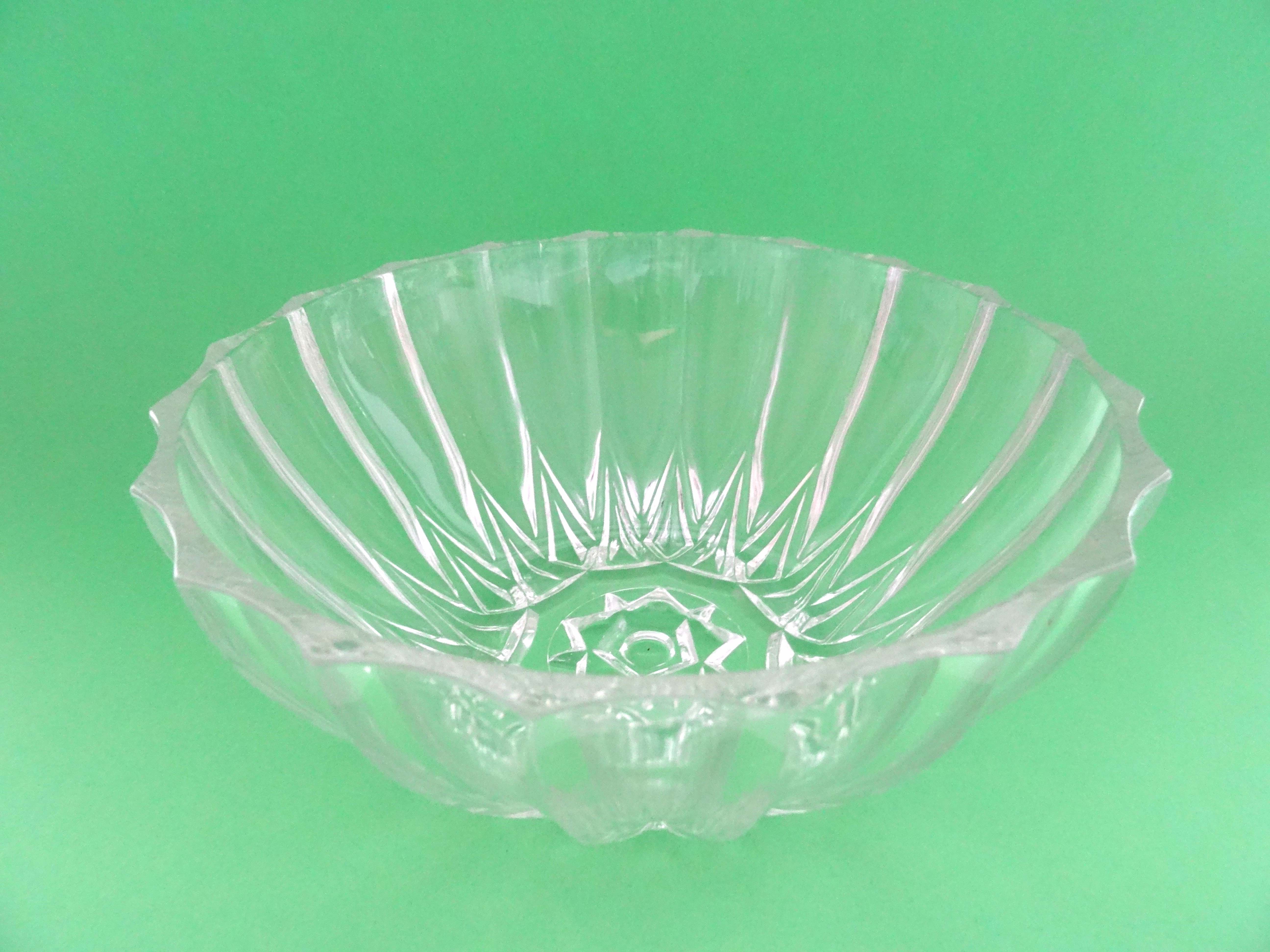 Salad with glass ramekins