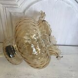 Vintage amber glass hanging