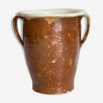 Vase en céramique italien marbré XIX Siècle