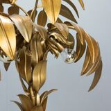 Lampe de table palmier hollywood regency hans kogl métal doré 1970