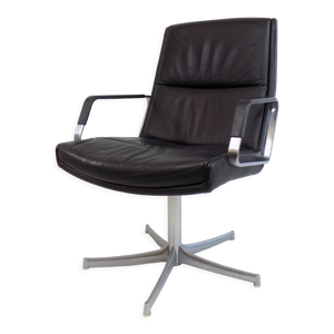 Fauteuil en cuir Knoll FK 711 par