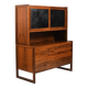 Rare Danish Bar Cabinet with Leather Parts 1960s