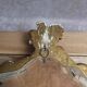 Antique gilded stucco mirror – Louis XV rococo style – 42 cm
