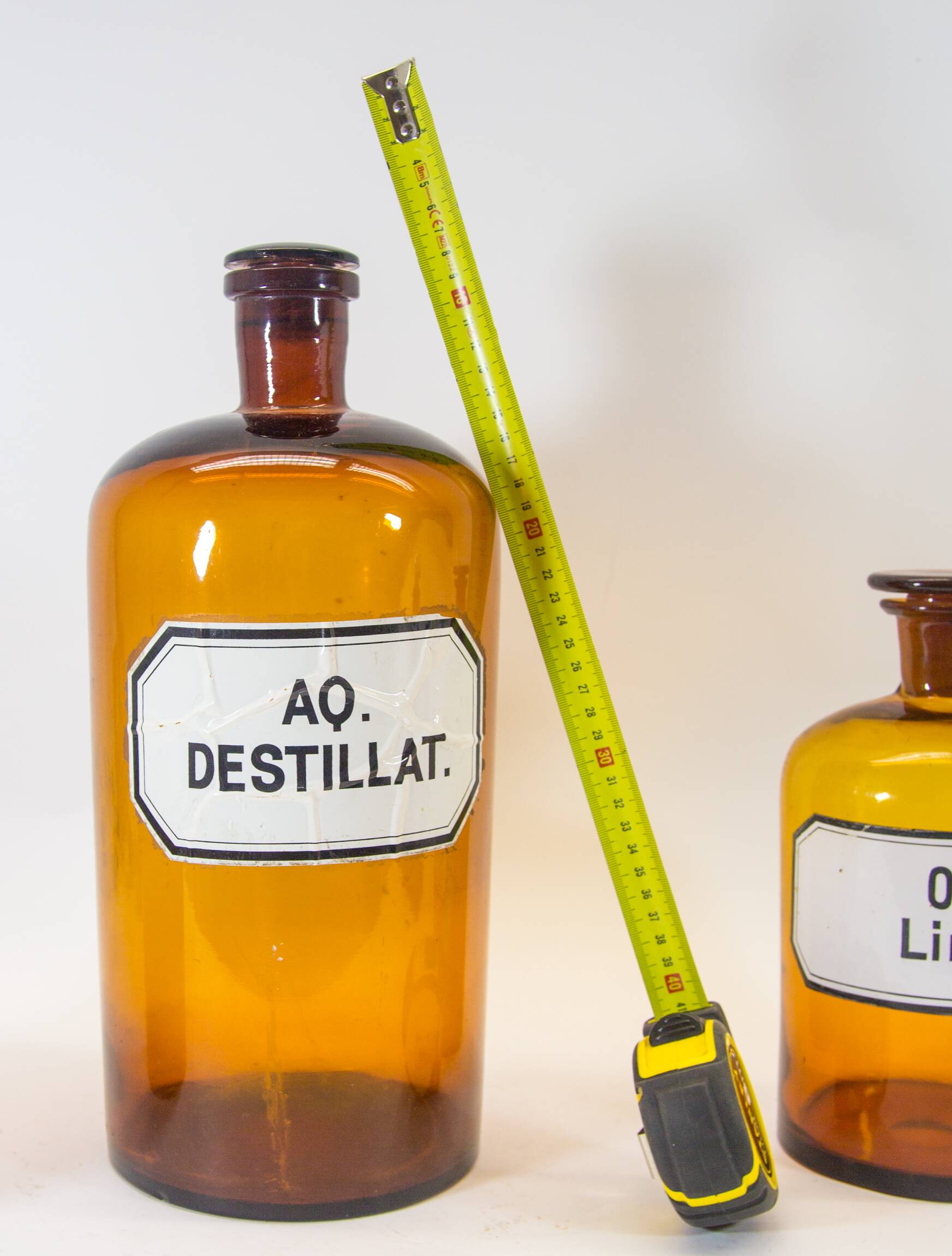 Vintage apothecary bottles | set of 3 | XL bottles | vintage 30's