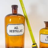 Bouteilles d'apothicaire vintage | ensemble de 3 | Bouteilles XL | millésime des années 30