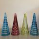 Set of 4 small glasses known as "cul sec" from Saint Louis in Colombine crystal.