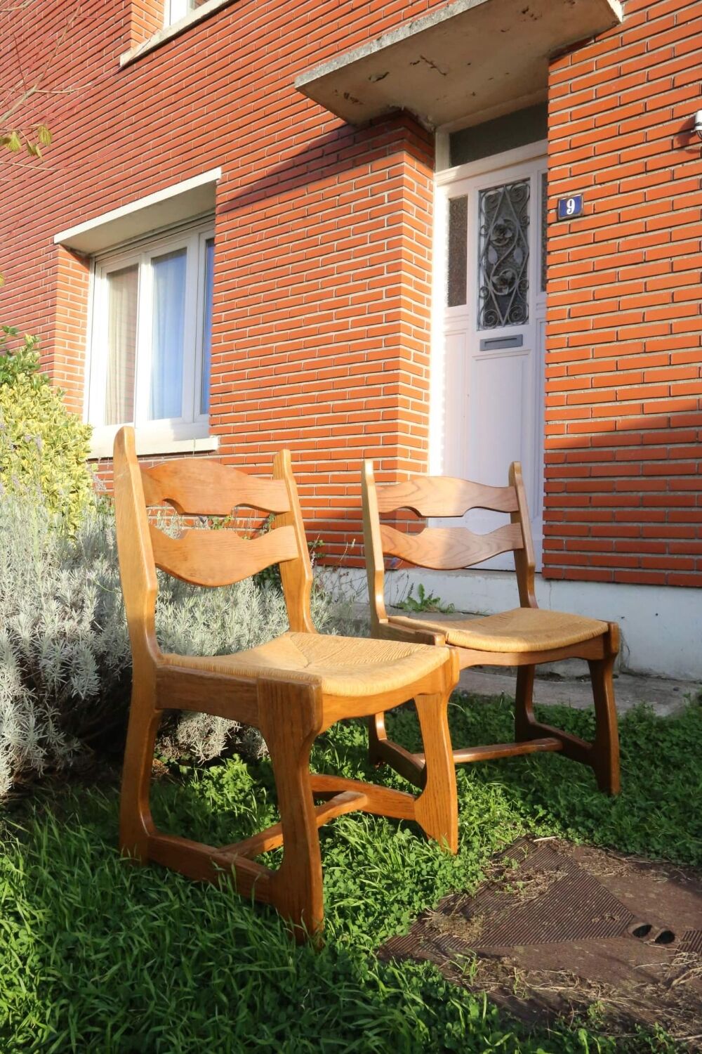 Set of 2 Guillerme and Chambon chairs