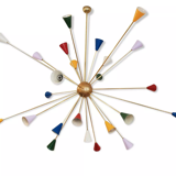 Sputnik multicolored chandelier