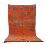 Handmade natural Berber rug 3x2 m