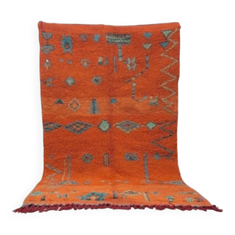 Handmade natural Berber rug 3x2 m