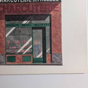 Lithograph "Charcuterie des Allées" – Catherine d'Ortoli