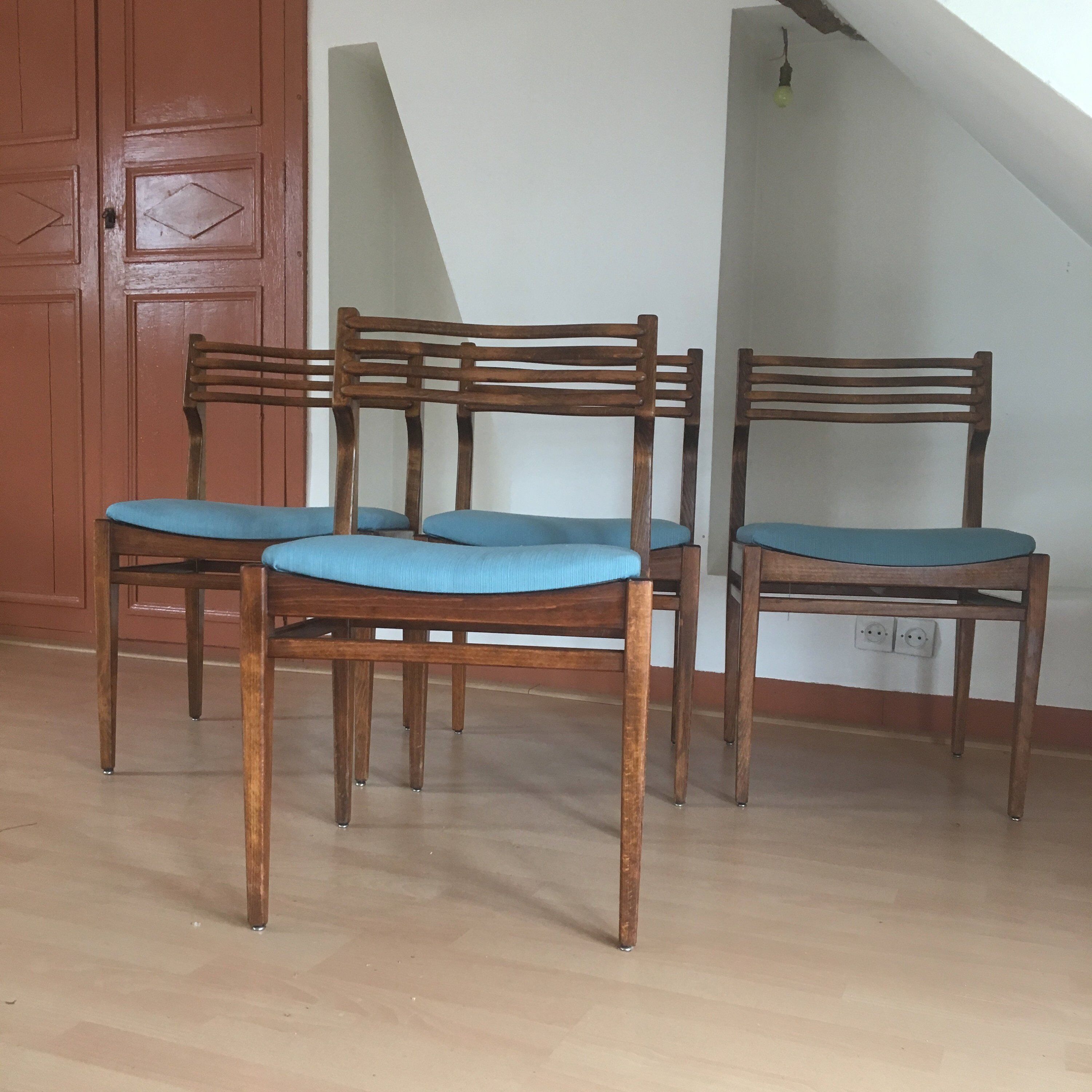 Scandinavian blue  chairs