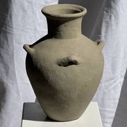 Vase à 4 anses en terre cuite grise, Indonésie