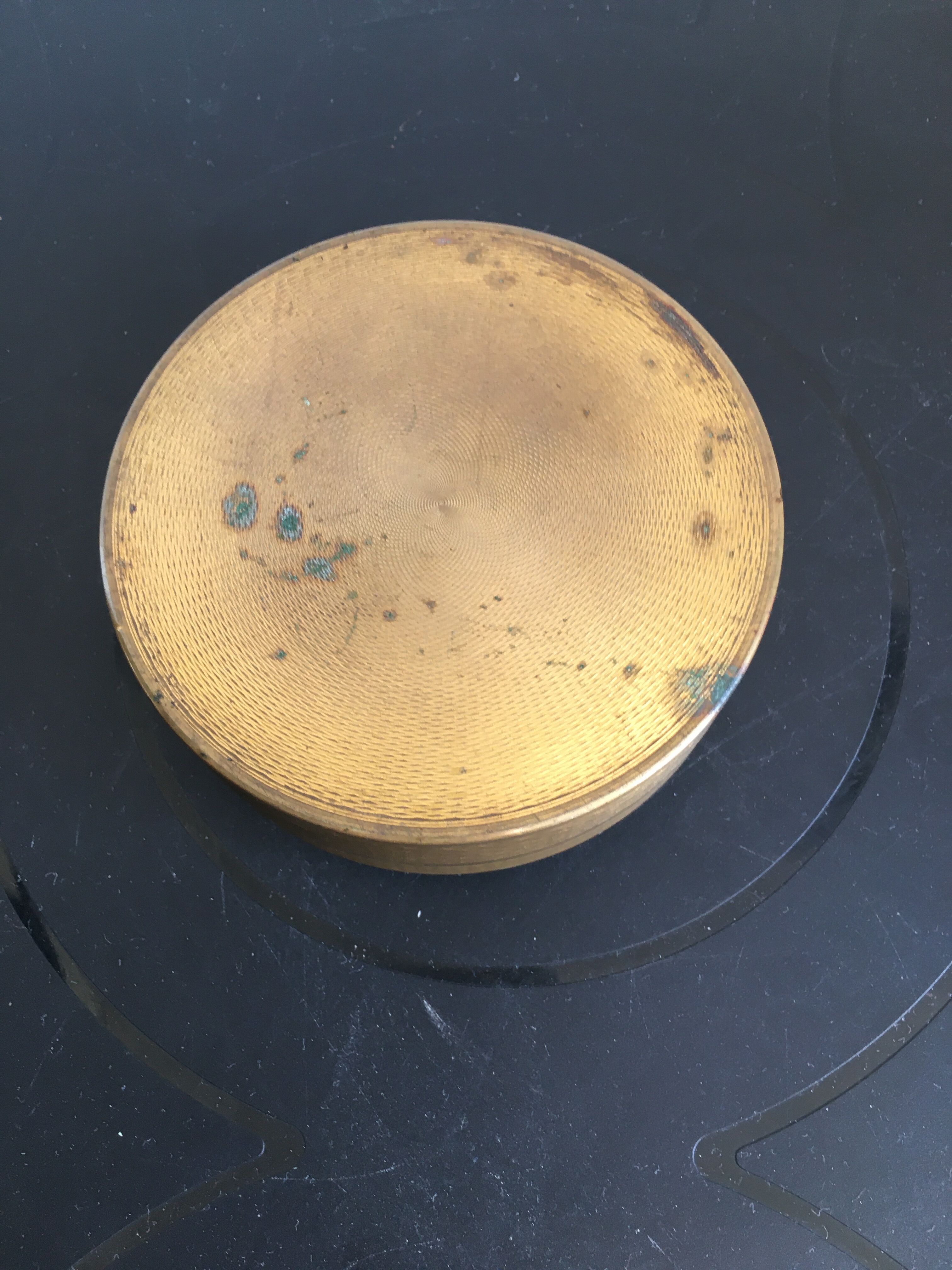 Brass box butterfly decoration