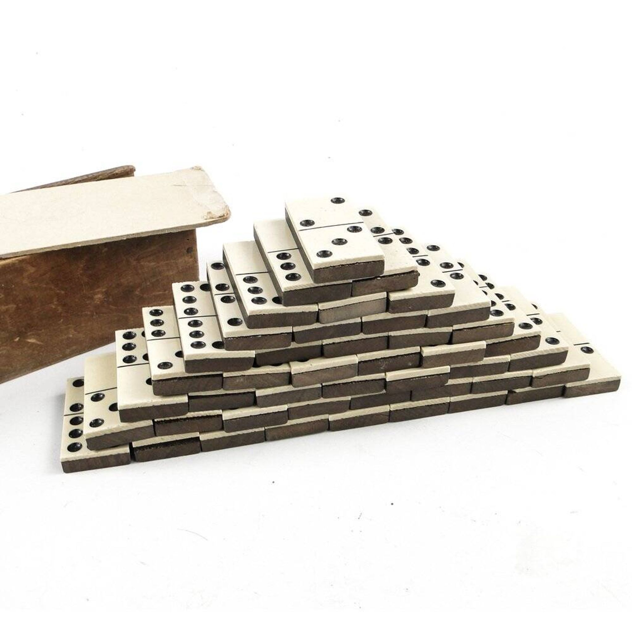 Postmodern domino game, Poland, 1950s, set of 28