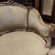 Walnut marquise armchair