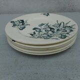 Set of 6 plates flat earthenware