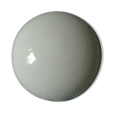 Ceiling lamp in opaline half-moon 1950 diameter: 20cm.