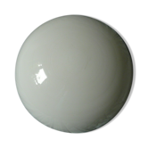 Ceiling lamp in opaline half-moon 1950 diameter: 20cm.