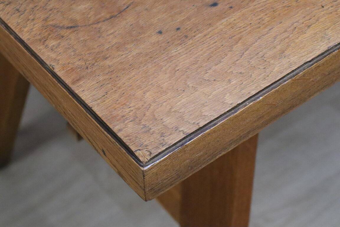 Oak dining table by René Gabriel, 1950