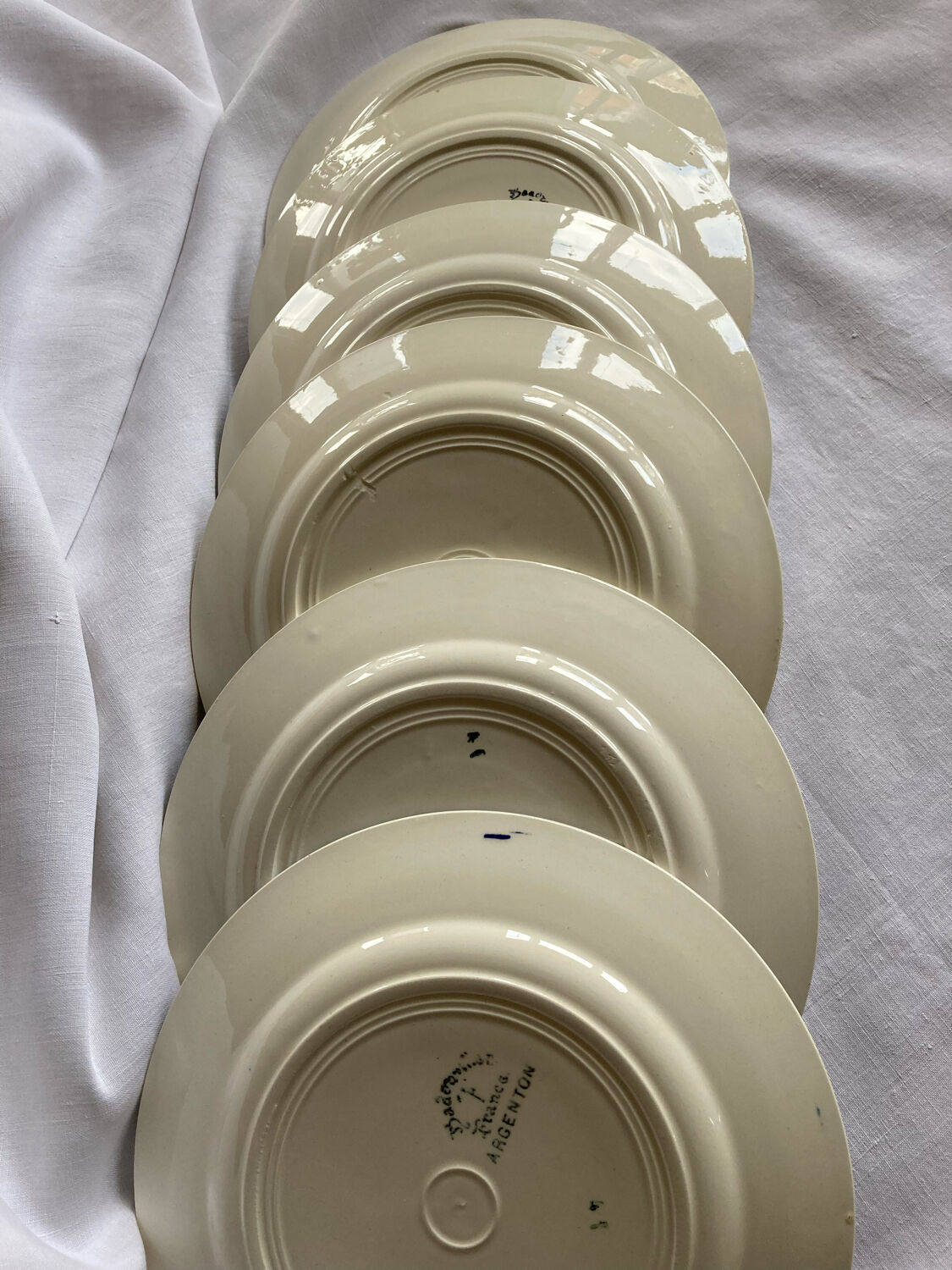 Badonviller dessert plates model Argenton