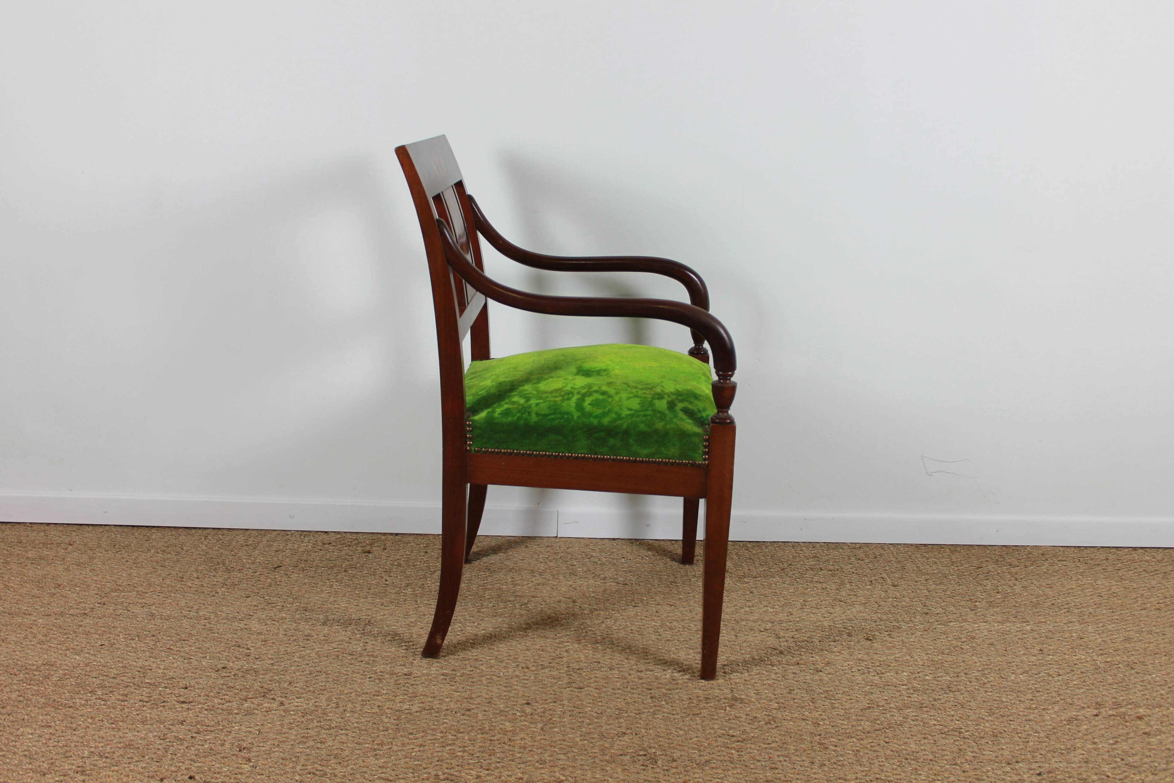 Empire style armchairs