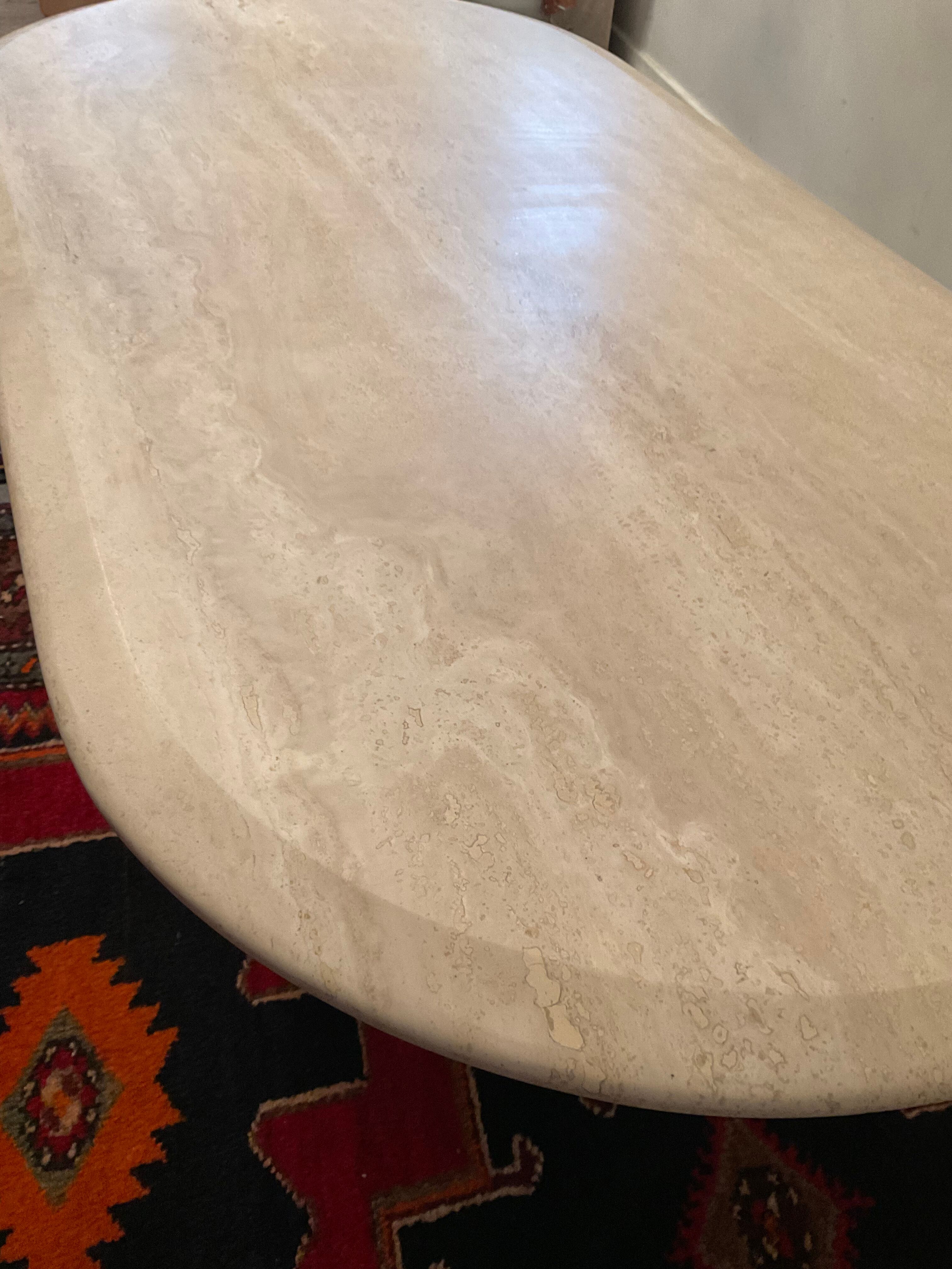 Travertine coffee table from the 70s-80s