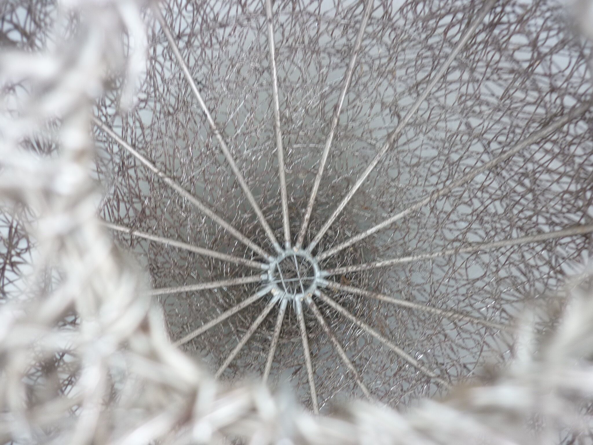 Abat-jour de suspension vintage Ø 27 cm en fil de fer