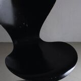 3117 Black swivel chair by Arne Jacobsen for Fritz Hansen