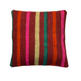Housse de coussin en kilim turc vintage 40x40cm