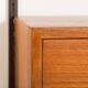 Teak wall unit with console by Kai Kristiansen for FM Mobler, 1960s.