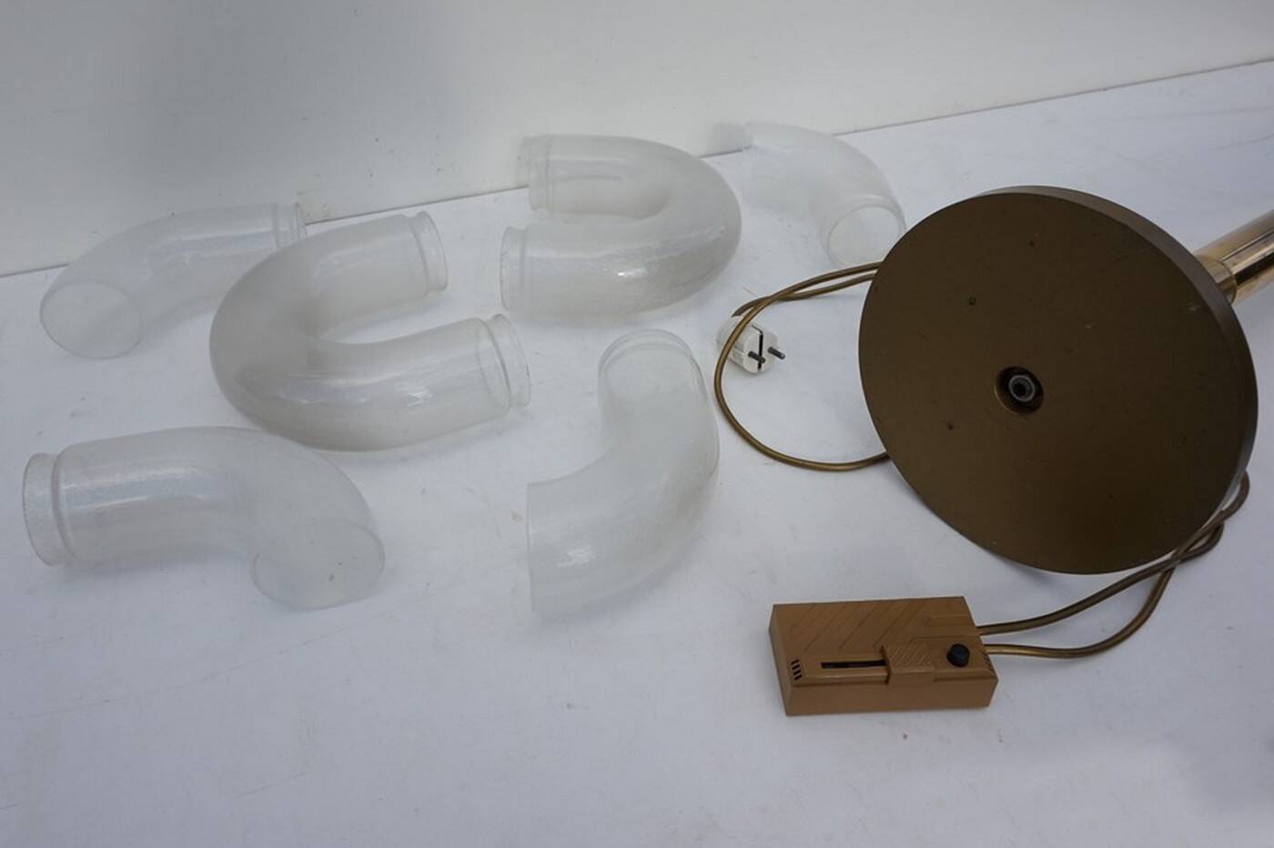 Lampe de sol en verre de Murano par Aldo Nason pour Mazegga, années 1970.
