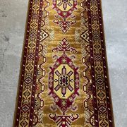 Vintage pure wool carpet 244x83