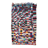 Colorful Boucherouite Moroccan rug - 141 x 237 cm