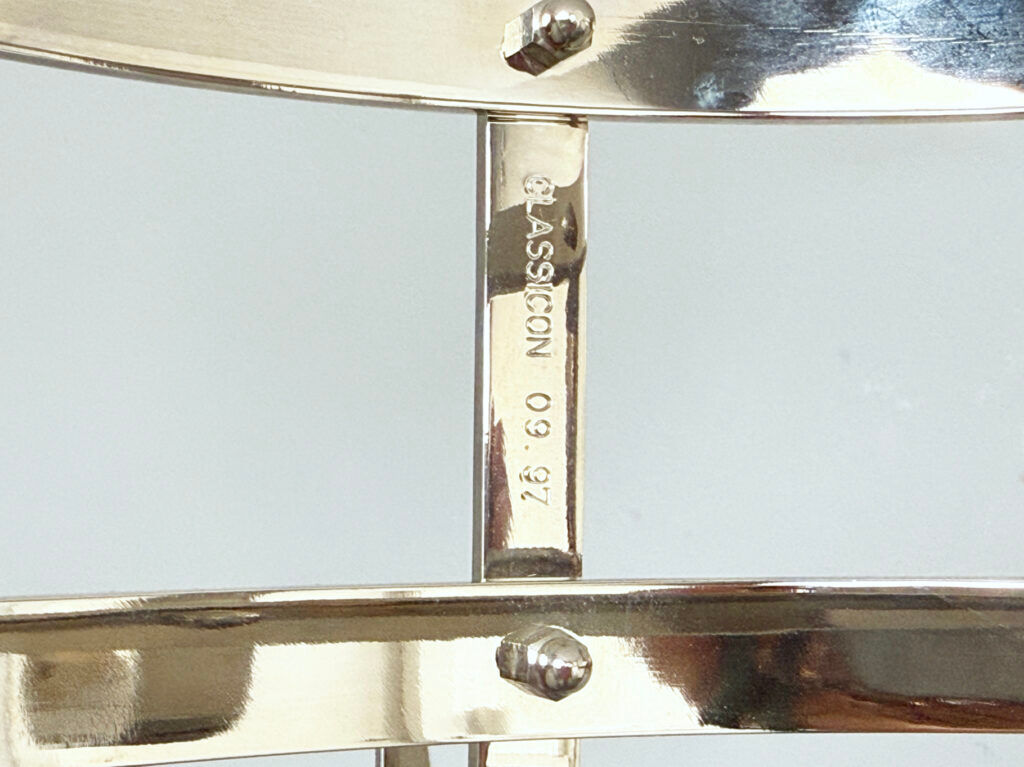 Nymphenburg coat stand in nickel-plated brass by Otto Blümel for ClassiCon, Germany, 1990s