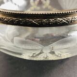 Empty cup engraved glass pockets