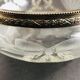 Empty cup engraved glass pockets