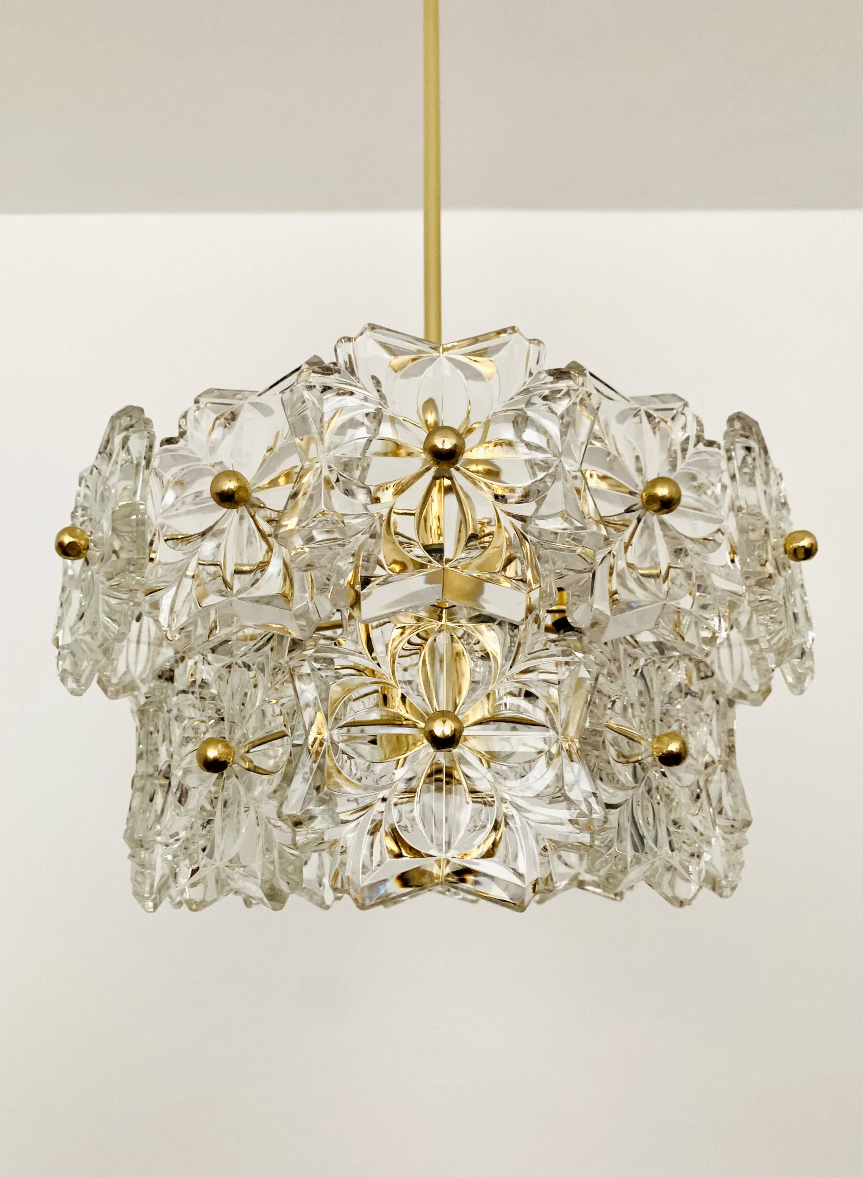 Crystal Glass Chandelier by Sölken