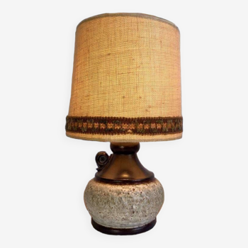Lampe de table brutaliste vintage / éclairage à lave grasse