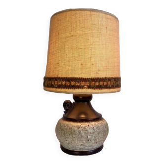 Lampe de table brutaliste vintage / éclairage à lave grasse