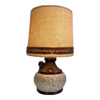 Vintage brutalist table lamp / fat lava lighting