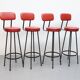 Set barkrukken gietijzer rood skai