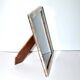 Old photo frame in wood and silver hallmark 800 - guilloche frame 16x20.5