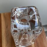 Solid crystal vase soliflore signed DAUM